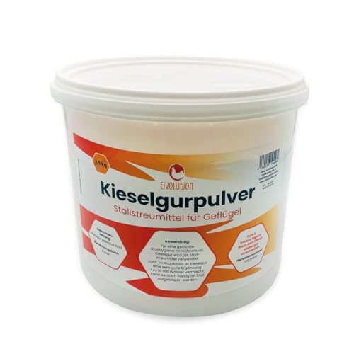 eivolution Kieselgurpulver - 3,5 kg– effektive gegen Schädlinge - gesunde Stallhygiene - ohne chemische Zusätze - ohne Gift von eivolution