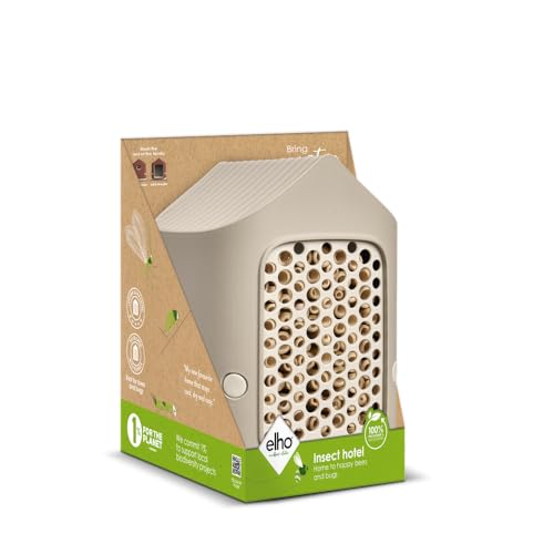 Elho Cosy Insektenhotel 18cm - für Insekten und Bienen - 100% Recyceltem Plastik - L17.6 x B18 x H23 cm - Beige/Pilzbeige Elho Cosy Insektenhotel 18cm - für Insekten und Bienen - 100% Recyceltem Plastik - L17.6 x B18 x H23 cm - Beige/Pilzbeige von elho