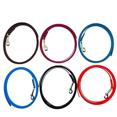 Biothane Schleppleine 2m-20m für kleine und große Hunde 9mm/13mm/16mm Breit MIT/OHNE Handschlaufe (5m MIT Handschlaufe, Rot 9mm) von elropet
