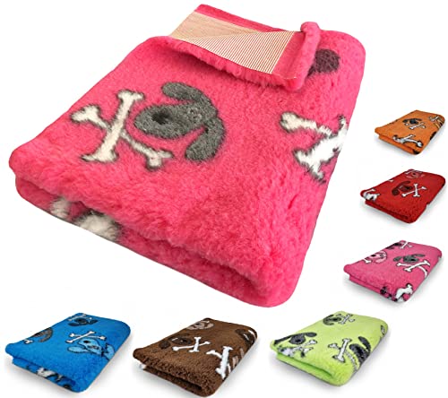 elropet Hundedecke Hundematte Premium rutschfest S/M/L für kleine Hunde/große Hunde Vet Bed höchste Qualitätsstufe (M 100cm X 80cm, Pink) von elropet