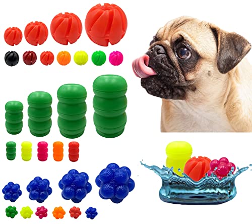 Hundespielzeug kleine Hunde/große Hunde/Hundeball sehr robust/Kauspielzeug/interaktives Spielzeug (Berry Ball Ø 6cm, dunkel Orange) von elropet