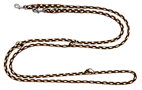 elropet Hundeleine f. kleine Hunde Doppelleine 2,80m 4fach verstellbar Brownie von elropet