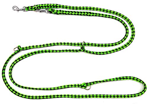elropet Hundeleine f. kleine Hunde Doppelleine 2,80m 4fach verstellbar schwarz-neongrün elropet Hundeleine f. kleine Hunde Doppelleine 2,80m 4fach verstellbar schwarz-neongrün von elropet