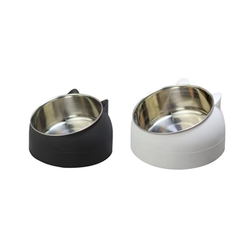 2 x Edelstahlnapf für Haustiere und Katzen, 1 x groß (400 ml) und ein kleiner (200 ml) von emlstyle