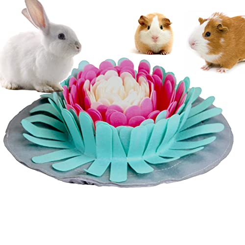 emours Kaninchen-Futtermatte, interaktives Futter-Grabspiel für Langeweile, verstellbares Fleece-Haustier-Schnüffelkissen, Bett-Leckerli für Kaninchen, Hasen, Meerschweinchen, Chinchillas, Frettchen emours Kaninchen-Futtermatte, interaktives Futter-Grabspiel für Langeweile, verstellbares Fleece-Haustier-Schnüffelkissen, Bett-Leckerli für Kaninchen, Hasen, Meerschweinchen, Chinchillas, Frettchen von emours