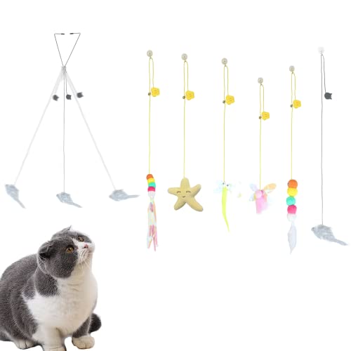 emours Katzen-Türrahmen-Spielzeug – Hüpfspielzeug zum Aufhängen für Türen und Türrahmen – perfekt für Indoor-Katzen und verspielte Kätzchen von emours