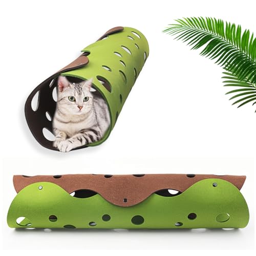 Katzentunnel Katze Spielzeug Tunnel 2-Wege Katzen Tunnel Faltbarer Katzenspielzeug, Katze Tunnel Geeignet für Innen und Außenbereich, 22x91cm Katzentunnel Katze Spielzeug Tunnel 2-Wege Katzen Tunnel Faltbarer Katzenspielzeug, Katze Tunnel Geeignet für Innen und Außenbereich, 22x91cm von emperoch