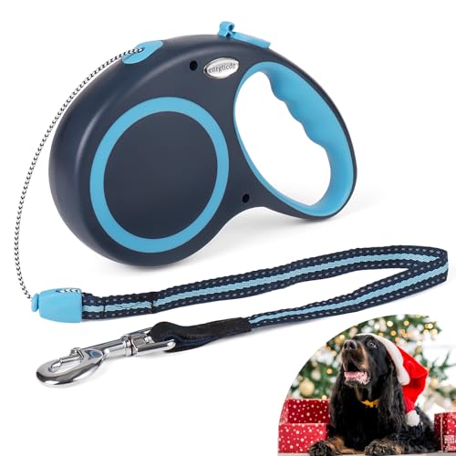 enrgticdg Einziehbare Hundeleine, 9 m, robust, für Hunde bis 35 kg, Einhandbremse, Nylonband, verhedderungsfrei, rutschfest, gummierter Griff, reflektierend, blau, einfarbig enrgticdg Einziehbare Hundeleine, 9 m, robust, für Hunde bis 35 kg, Einhandbremse, Nylonband, verhedderungsfrei, rutschfest, gummierter Griff, reflektierend, blau, einfarbig von enrgticdg