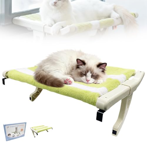 Purrloft Katzenbett,purrloft Cat Bed- Cat Bedside Hammock, Hängendes Katzenbett Mit Starker Unterstützung, Platzsparend, Wandmontage, Loft, Fensterbank-Sitzstange for Hauskatzen-A von enseak