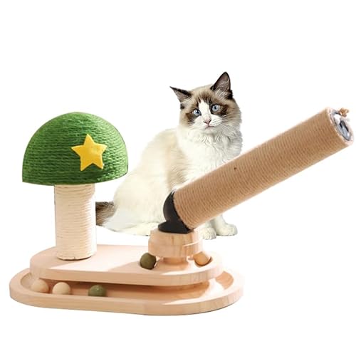 Katzenkratzbäume für den Innenbereich, Pilz-Sisalstamm, neigbarer Sisal-Pilz-Stab, Katzenkratzer, Holzsockel, interaktives Spielzeug Katzenkratzbäume für den Innenbereich, Pilz-Sisalstamm, neigbarer Sisal-Pilz-Stab, Katzenkratzer, Holzsockel, interaktives Spielzeug von entapuk