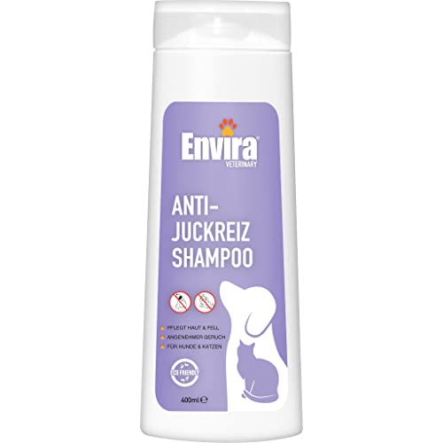 Envira Anti-Juckreiz Shampoo für Hunde & Katzen - Gegen Juckreiz & Schuppen - Spendet der Haut Feuchtigkeit & pflegt das Fell - 400 ml von Envira