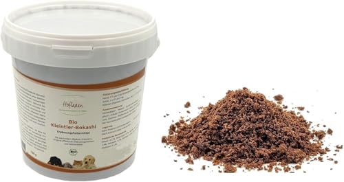 Bio Kleintier-Bokashi 700g für Hunde, Katzen und Kleintiere mit Effektiven Mikroorganismen/hochwertig/fermentierte Getreide-Kräuter-Mischung aus dem Allgäu von erlesene-naturprodukte.de