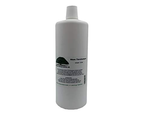 erlesene-naturprodukte Niem-Tiershampoo Vorratsflasche 1 Liter reinigt und pflegt das Fell/für Hunde Katzen Pferde etc./ Niemshampoo von erlesene-naturprodukte