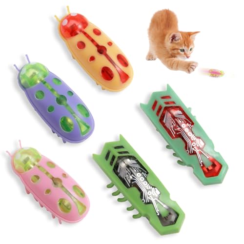 5 PCS Interaktives Katzenspielzeug, interaktive wanze katzenspielzeug, interaktives elektrisches Haustierspielzeug,Elektrisches Spielzeug für Katzen, Marienkäfer Spielzeug für Katzen Kätzchen Training 5 PCS Interaktives Katzenspielzeug, interaktive wanze katzenspielzeug, interaktives elektrisches Haustierspielzeug,Elektrisches Spielzeug für Katzen, Marienkäfer Spielzeug für Katzen Kätzchen Training von ertlutw