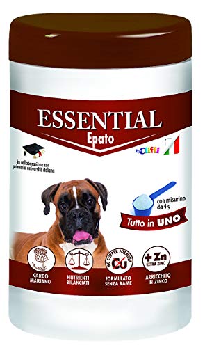 Essential Hund, Epato, Nahrungsergänzungsmittel für Hunde, Haus- und Barf ohne Knochen, hypoallergen, 650 g von essential