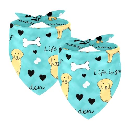 Hundehalstuch, verstellbar, Dreieckstuch für kleine, mittelgroße und große Hunde, Katzen, Haustiere, Hunde, schwarze Herzen, 2 Stück Hundehalstuch, verstellbar, Dreieckstuch für kleine, mittelgroße und große Hunde, Katzen, Haustiere, Hunde, schwarze Herzen, 2 Stück von etoenbrc