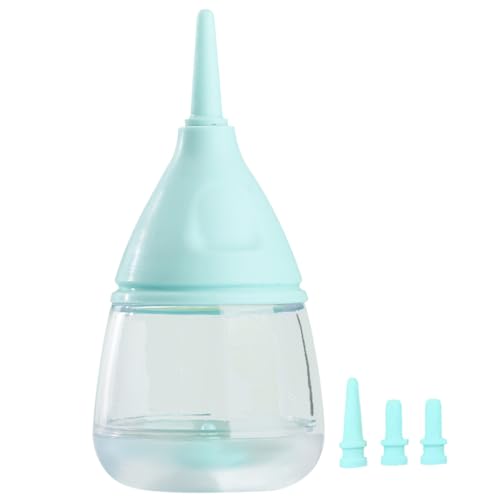 eurNhrN Kätzchenflasche 35ml Welpenflasche Anti -Scoking -Welpenflaschen für die Pflege mit 3 austauschbaren Brustwarzen Welpen -Fütterungsflasche Haustier Vorräte von eurNhrN