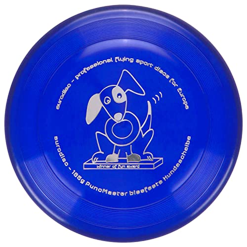 eurodisc 135g Discdogging bissstarke Hunde Frisbee PuncMaster Fun Award BLAU von eurodisc