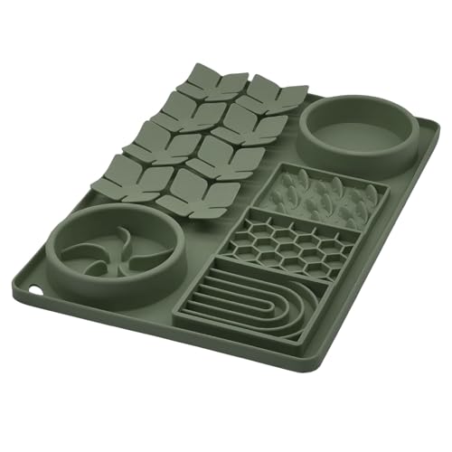 Evenco Slow Feeder Bowl, Silikon Leckmatte mit Saugnäpfen für Hund Katze, Schnüffelmatte für Haustiergeruchstraining, Puzzle-Spielzeug für gelangweilte Welpen, Interaktive Schnüffelmatte für langsames Evenco Slow Feeder Bowl, Silikon Leckmatte mit Saugnäpfen für Hund Katze, Schnüffelmatte für Haustiergeruchstraining, Puzzle-Spielzeug für gelangweilte Welpen, Interaktive Schnüffelmatte für langsames von evenco