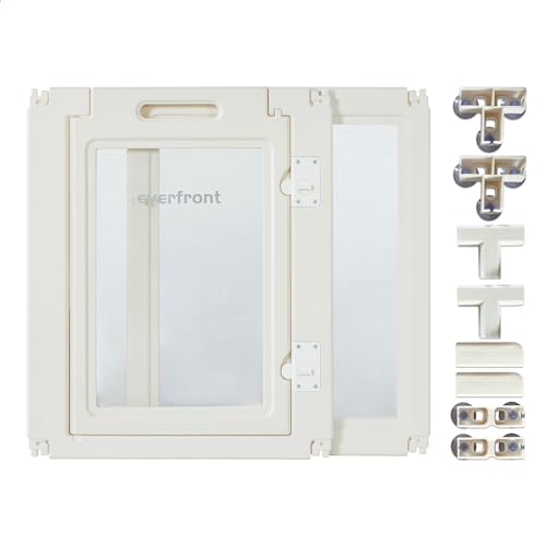Erweiterungsset für Tür und Panel, T-Schnallen für Fach, ausziehbar, transparent, für Hunde, Laufstall aus Acryl, für Welpen, Katzen, Hasen, kleine und mittelgroße Hunde (77 cm Höhe, 2 Stück) von everfront