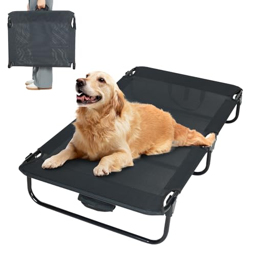 everfront Erhöhtes Hundebett für große Haustiere mit rutschfesten Füßen, faltbar, tragbar, waschbar, Hochbett für drinnen und draußen, Camping, Hundebett, mit kühlendem wasserdichtem atmungsaktivem everfront Erhöhtes Hundebett für große Haustiere mit rutschfesten Füßen, faltbar, tragbar, waschbar, Hochbett für drinnen und draußen, Camping, Hundebett, mit kühlendem wasserdichtem atmungsaktivem von everfront