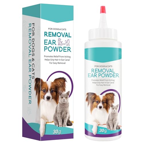 exatta Ohrenreiniger Hund, Pulver zur Enthaarung von Hundeohren, Hund Ohrenreiniger, Hundeohren Reiniger, Ohrreiniger für Hunde, Hunde ohrenreiniger, Ohrreiniger für Alle Katzen und Hunde, 30g exatta Ohrenreiniger Hund, Pulver zur Enthaarung von Hundeohren, Hund Ohrenreiniger, Hundeohren Reiniger, Ohrreiniger für Hunde, Hunde ohrenreiniger, Ohrreiniger für Alle Katzen und Hunde, 30g von exatta