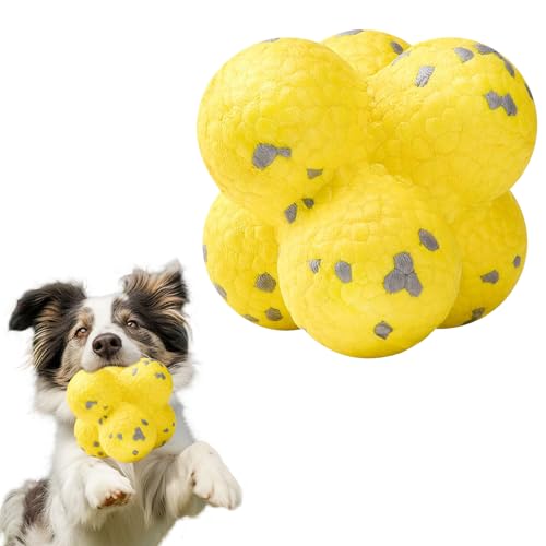 exatta Pfotenstern Kauzauber Ball, Kauzauber Ball für Hunde, für Hunde jeder Größe, beruhigender Kauball, Hundespielzeug, Kauspielzeug, Hochspringendes, Strapazierfähiges von exatta