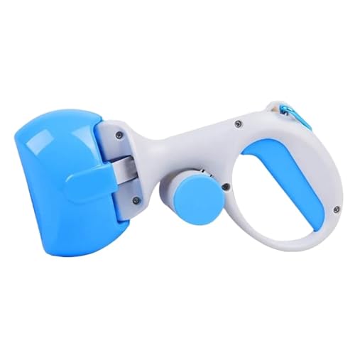 Haustier Hund Pooper Scooper Tragbare Outdoor Reiniger Müll Picker Poop Tasche Sammlung Praktische Reinigung Werkzeuge Hund Poop Collector (Size : Blue. 1pc) von eyob