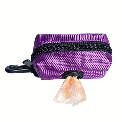 Hundekotbeutel-Aufbewahrung, Einfarbige Verarbeitung, Großer Platz, Bequem, Tragbar, Langlebig, Praktisch, Multifunktional, Haustier-Müllsack (Color : Purple) von eyob