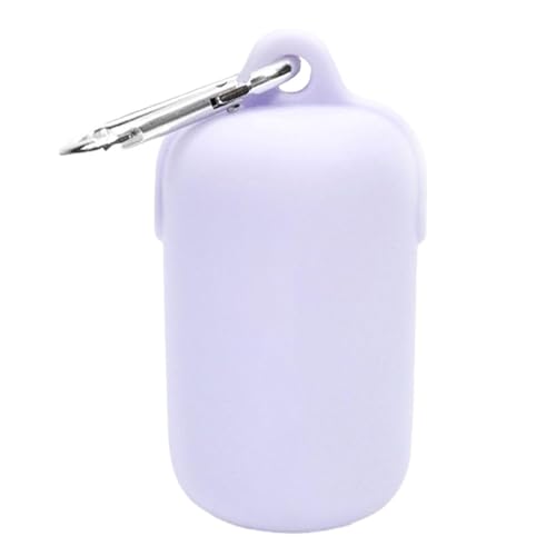 Tragbarer Hundekotbeutelspender Aus Silikon for Den Außenbereich, Heimtierbedarf, Abfall, Tierpflücker, Aufbewahrung for Haustiere Im Freien, Reinigungsbox for Müll (Color : Purple) von eyob