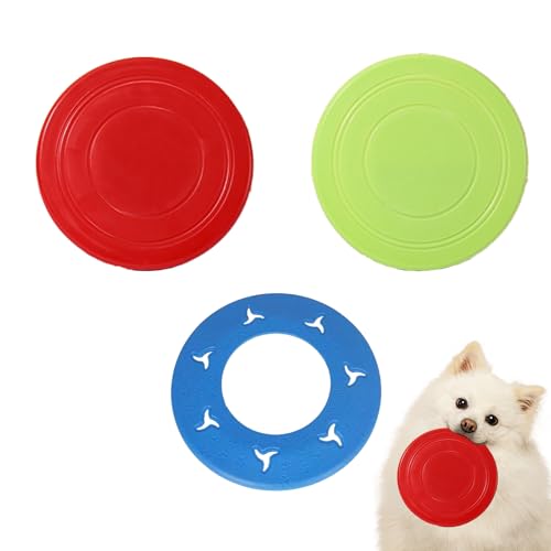 fKiZanthene Hunde-Frisbee, weiches Frisbee-Hundespielzeug in Orange, Blau, Grün, Frisbees für Outdoor-Spieltraining, 3 Stück fKiZanthene Hunde-Frisbee, weiches Frisbee-Hundespielzeug in Orange, Blau, Grün, Frisbees für Outdoor-Spieltraining, 3 Stück von fKiZanthene