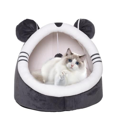 Höhle Hundebett, Waschbares Tuch Katzennest, Ethische Haustiere Schlafzone Kuschelhöhle Haustierbett, Bequemes Haustier Warme Höhle Nest für Indoor Katzen, Kleine Hunde und Welpen von fanelod