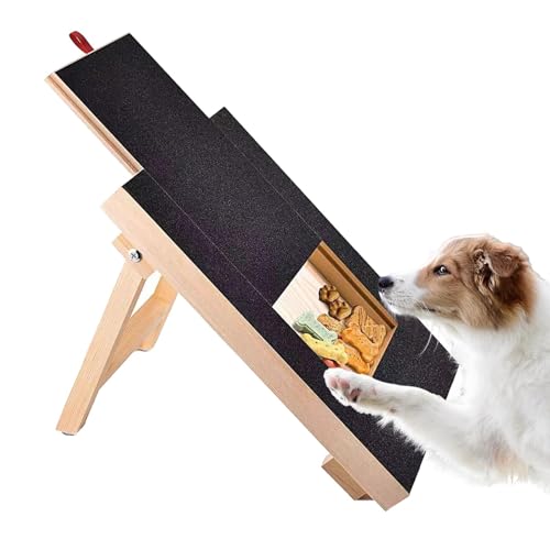 Hunde-Nagelkratzbrett Feile – Holz-Hunde-Nagelfeile mit Leckerli-Box | Hundekrallenkratzpad | Nägel Stress Welpen-Nagelschleifpad | Kratzer-Alternative zu Hunde-Nagelknipsern & Schleifmaschinen Hunde-Nagelkratzbrett Feile – Holz-Hunde-Nagelfeile mit Leckerli-Box | Hundekrallenkratzpad | Nägel Stress Welpen-Nagelschleifpad | Kratzer-Alternative zu Hunde-Nagelknipsern & Schleifmaschinen von fanelod