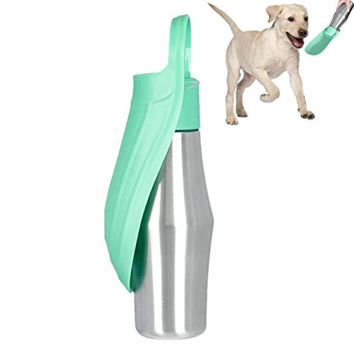 Hunde-Wasserflasche, 27 Unzen Edelstahl-Reise-Wasserspender für Hunde, praktischer Hunde-Wasserspender, Pup Flask Große Hunde-Wasserflasche, auslaufsichere Flasche, perfekte Größe für alle Hunderassen von fanelod