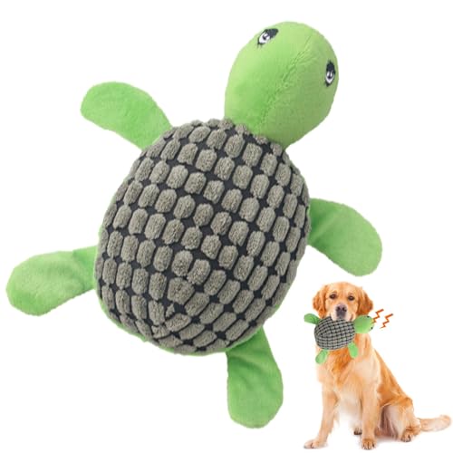 Hundekauspielzeug - Quietschende Hundespielzeug | Hundepuzzlespielzeug | Schildkröte Hund Kauspielzeug oder Katze Kauspielzeug Schildkröte Plüsch Hundespielzeug Haustier Kauspielzeug Outdoor von fanelod