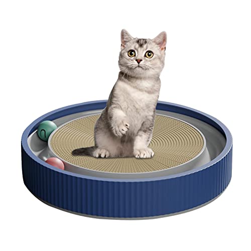 Katzenkratzer,Katzenspielzeug Roller Scratcher Pad - Katzenkratz-Loungebett, strapazierfähiges Recycling-Brett zum Schutz von Möbeln, Kratzschale für Katzen Fanelod von fanelod
