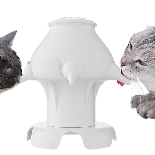 Milchersatz Welpenflaschen, Welpenfutterspender Welpenmilch, Haustiermilch Futternapf für mehrere Welpen, Haustier Milch Futternapf mit Silikon Nippel Feeder, Stillstation für Milchersatz von fanelod