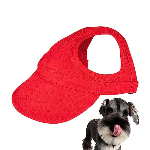 Mütze für Hunde mit Ohrlöchern - Hundekatze Outdoor Sunbonnet mit Ohrlöchern,Cat Outdoor Sunbonnet, Hundehaube, Hundehut für Outdoor-Sport, Spielen am Strand Fanelod von fanelod