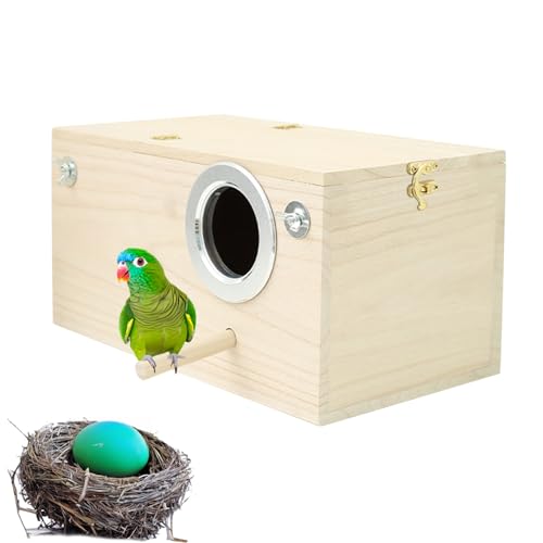 fanelod Papageien-Zuchtkasten, Zuchtkasten für Vögel, Wellensittich-Nistkasten, Nymphensittich-Nistkasten, Vogelnest-Zuchtkasten mit Sitzstange, Vogelkäfighaus für Turteltauben,Wellensittiche,Finken fanelod Papageien-Zuchtkasten, Zuchtkasten für Vögel, Wellensittich-Nistkasten, Nymphensittich-Nistkasten, Vogelnest-Zuchtkasten mit Sitzstange, Vogelkäfighaus für Turteltauben,Wellensittiche,Finken von fanelod