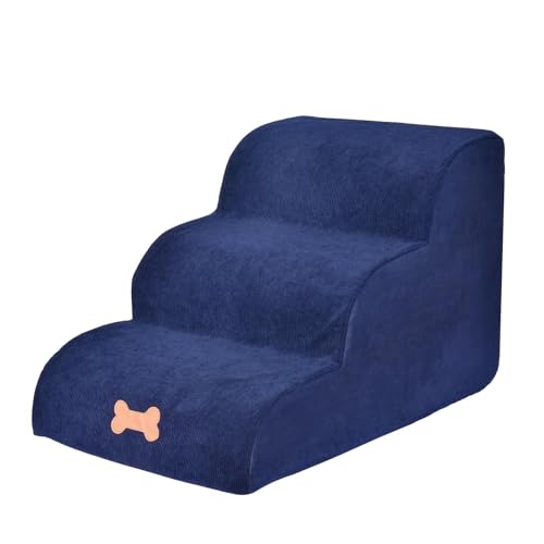 Pet Steps Hundetreppe für kleine Hunde, 3 Stufen Hundetreppe, Hundetreppe, Hundetreppe, Gefälle für Bettcouch, hochdichte Schaumstoff-Haustiertreppe, damit Hunde ins Bett gelangen Pet Steps Hundetreppe für kleine Hunde, 3 Stufen Hundetreppe, Hundetreppe, Hundetreppe, Gefälle für Bettcouch, hochdichte Schaumstoff-Haustiertreppe, damit Hunde ins Bett gelangen von fanelod