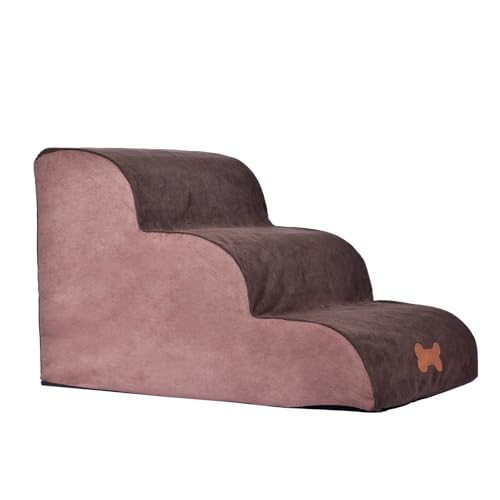 Pet Steps Hundetreppe für kleine Hunde, 3 Stufen Hundetreppe, Hundetreppe, Hundetreppe, Gefälle für Bettcouch, hochdichte Schaumstoff-Haustiertreppe, damit Hunde ins Bett gelangen Pet Steps Hundetreppe für kleine Hunde, 3 Stufen Hundetreppe, Hundetreppe, Hundetreppe, Gefälle für Bettcouch, hochdichte Schaumstoff-Haustiertreppe, damit Hunde ins Bett gelangen von fanelod