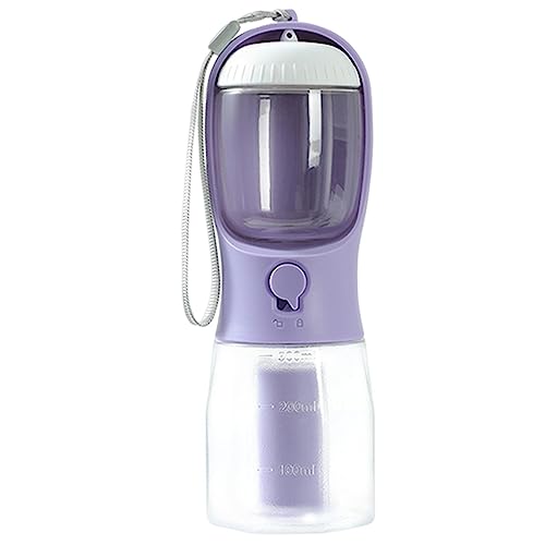 Reisewasserflasche für Hunde, tragbare Hundewasserflasche, auslaufsicher, tragbarer Welpen-Wasserspender, Hundewasser- und Futterspender mit Müllbeutel für Katze, Welpen und andere Haustiere von fanelod