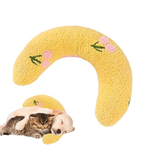 fanelod Beruhigungskissen für Hunde – U-förmiges Kissen für Haustiere | Bequemes Plüsch-Nackenkissen für Haustiere | Hunde-Nackenkissen, beruhigendes Kissen | Halbes Donut-Katzen- und Hundebett fanelod Beruhigungskissen für Hunde – U-förmiges Kissen für Haustiere | Bequemes Plüsch-Nackenkissen für Haustiere | Hunde-Nackenkissen, beruhigendes Kissen | Halbes Donut-Katzen- und Hundebett von fanelod