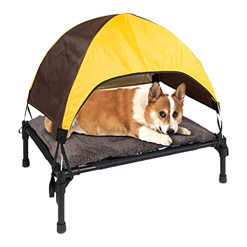 fanelod Erhöhtes Haustierbett, Netzgewebe, wasserdichtes Hundebett, widerstandsfähiges Hundebett, erhöhtes Kinderbett, tragbares Haustierbett für kleine, mittelgroße Hunde und Katzen fanelod Erhöhtes Haustierbett, Netzgewebe, wasserdichtes Hundebett, widerstandsfähiges Hundebett, erhöhtes Kinderbett, tragbares Haustierbett für kleine, mittelgroße Hunde und Katzen von fanelod