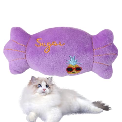 fanelod Gefülltes Hundespielzeug, weiches Katzen-Plüsch-Quietsch-Hundespielzeug, Stofftier-Hundespielzeug, Welpen-Beißspielzeug, Haustier-Kauspielzeug, Indoor-Katzenspielzeug für Hunde und Katzen von fanelod