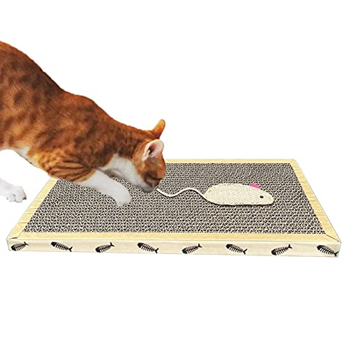fanelod Katzenkratzunterlage - Karton Katzenkratzunterlage - Wendebrett Wellpappe Katzenkratzer Karton für Indoor Katzen, Texturdesign fanelod Katzenkratzunterlage - Karton Katzenkratzunterlage - Wendebrett Wellpappe Katzenkratzer Karton für Indoor Katzen, Texturdesign von fanelod