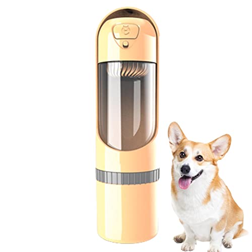 fanelod Reise-Wassernapf für Hunde,Ausziehbarer Wasserspender für Haustiere mit Snack-Aufbewahrungsbecher - Reise-Wassernapf für Welpen, tragbare Haustier-Wasserflasche, auslaufsichere Flasche von fanelod