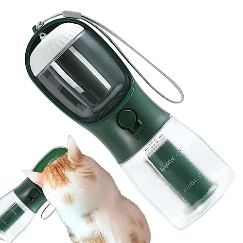 fanelod Tragbare Wasserflasche für Hunde, spülmaschinenfest, tragbar, mit Futterbehälter, auslaufsicher, für den Außenbereich, tragbarer Wasserspender für Haustiere, Spaziergänge, Wandern, Reisen fanelod Tragbare Wasserflasche für Hunde, spülmaschinenfest, tragbar, mit Futterbehälter, auslaufsicher, für den Außenbereich, tragbarer Wasserspender für Haustiere, Spaziergänge, Wandern, Reisen von fanelod