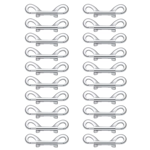 Bolts Karabinerhaken für Hundeleine, Kettenverbinder, Befestigungsclip, Set mit 10/20 Stück, für Haustierschlingen, Futtereimer, Glieder, Schlüsselanhänger, Haustierbedarf Bolts Karabinerhaken für Hundeleine, Kettenverbinder, Befestigungsclip, Set mit 10/20 Stück, für Haustierschlingen, Futtereimer, Glieder, Schlüsselanhänger, Haustierbedarf von fanlangyi