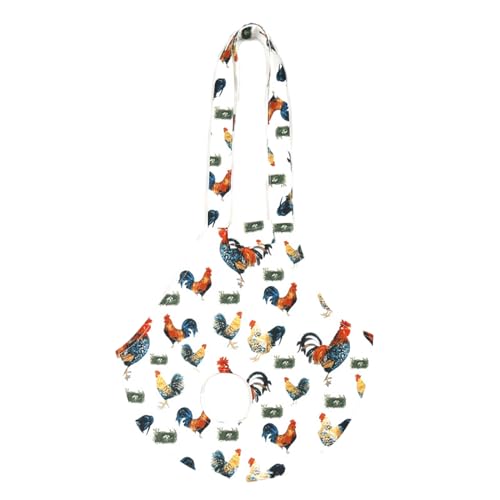 Huhnhalter Handtasche für Huhn Tragetasche Kleines Haustier Geschirr für kleine Haustier Handtasche Streifenmuster Hühnertaschen von fanlangyi